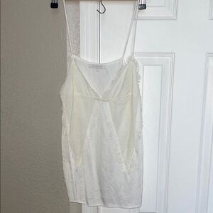 Women's White Lace Chemise